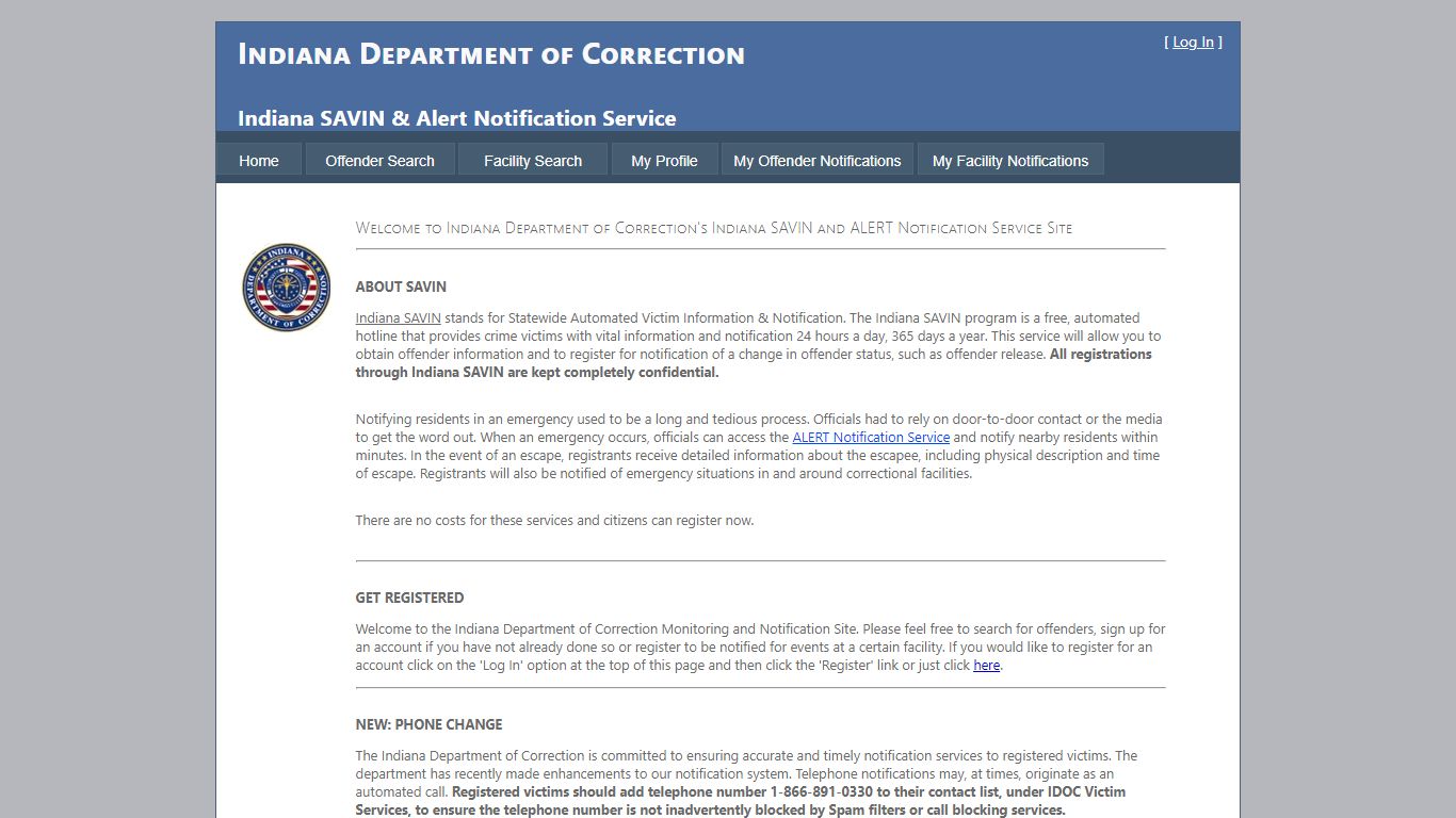 IDOC Home Page